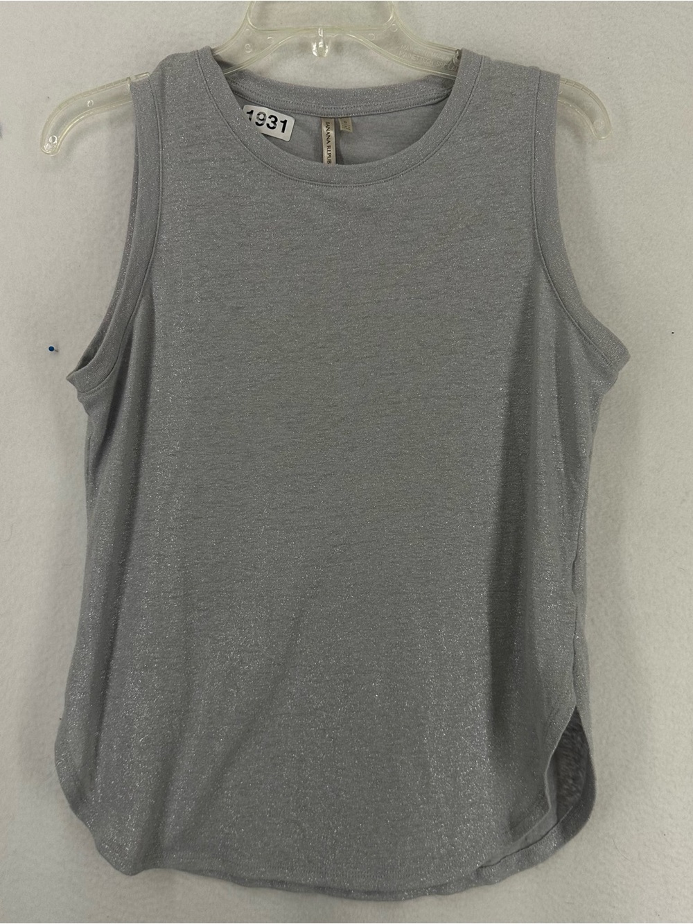 Banana Republic Tank Top Linen Blend Women’s Small Gray Shimmer